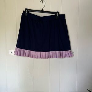 Chic Navy and Pink Women's Mini Skirt